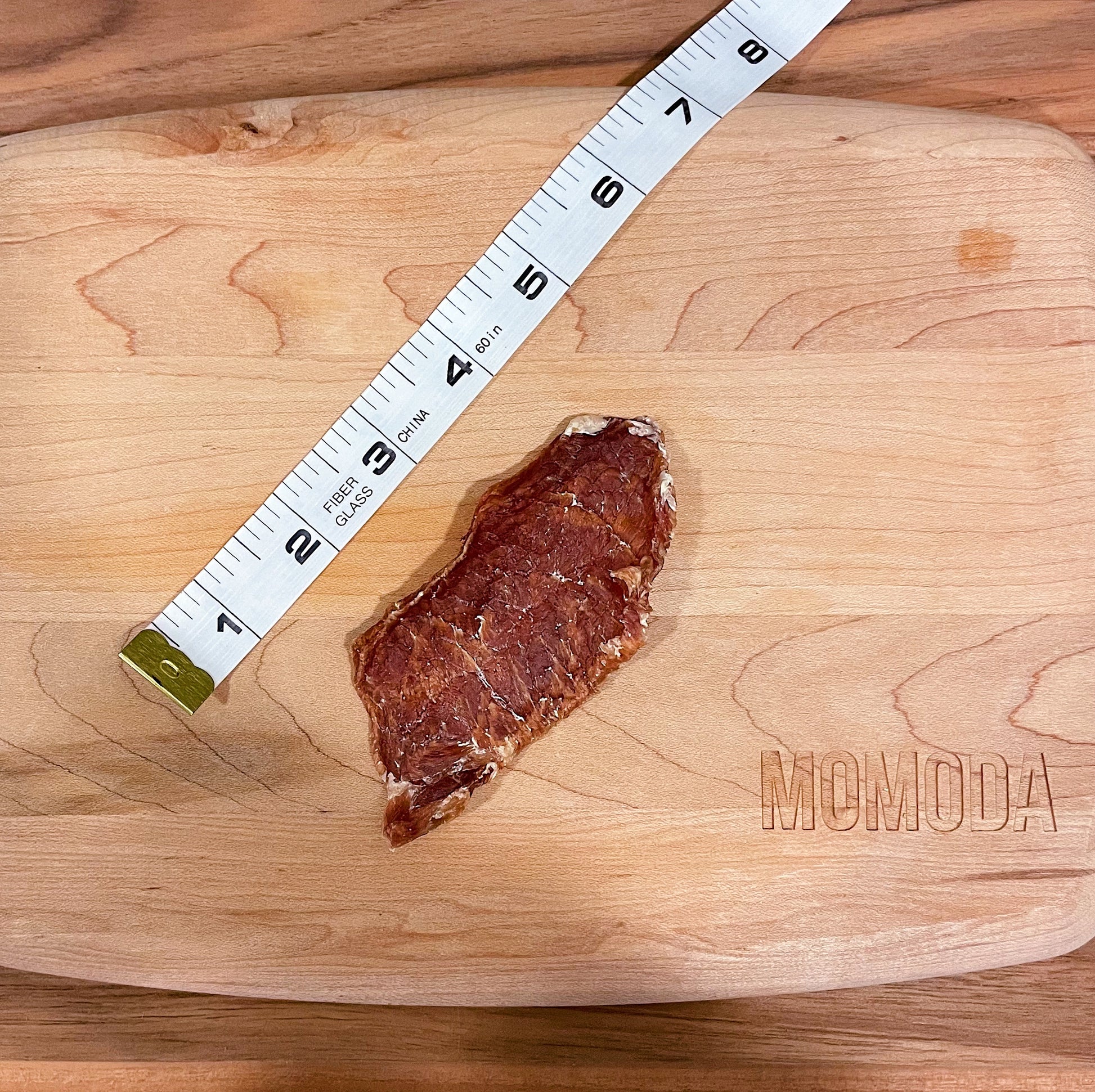 The size of each pork loin is between 4 to 5 inches.